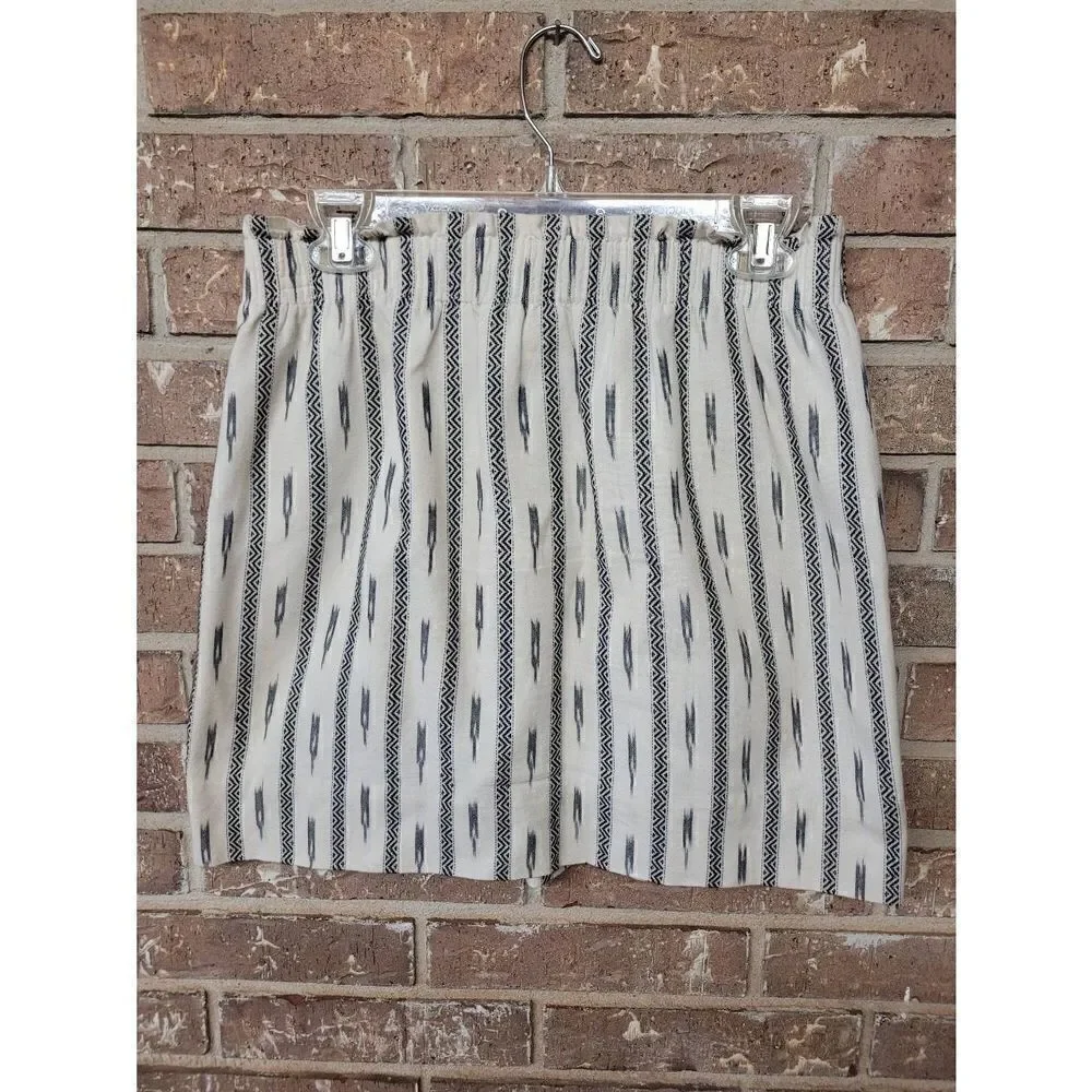 J. Crew Aztec Mini Skirt, Women's 8